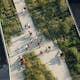 Aerial view of New York City's High Line (photo by Iwan Baan)