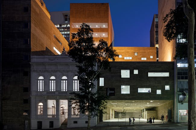  Praca das Artes -- Performing Arts Centre in Sao Paulo Brazil, by Brasil Arquitetura (Francisco Fanucci, Marcelo Ferraz) and Marcos Cartum. Image courtesy of the MCHAP.
