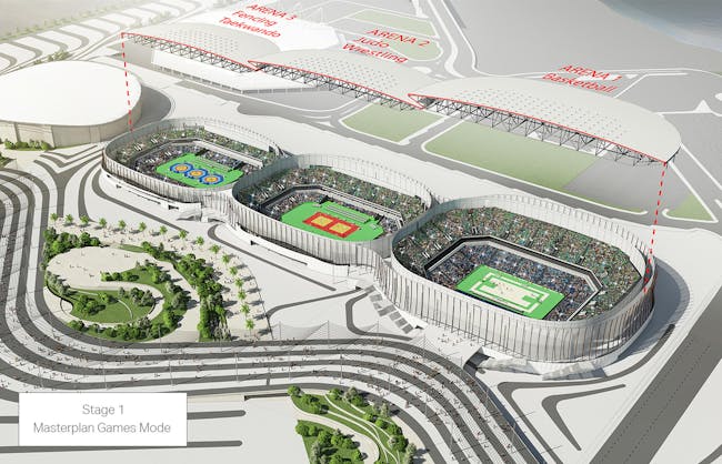 Plans for the Areanas Cariocas stadium, courtesy WilkinsonEyre.