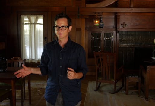 Screen shot from "Psychic Reading of the Gamble House" by David Fenster, feat. Asher Hartman.