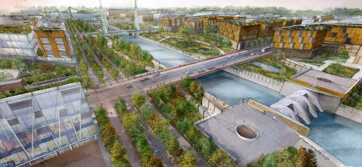 Overall winner + Climate, Energy & Carbon category winner: Hydroelectric Canal by Paul Lukez Architecture.
