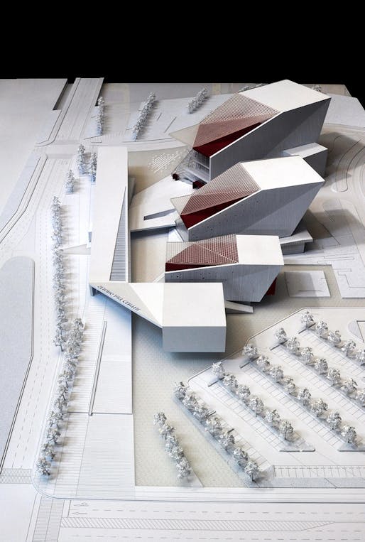 Aerial view of the proposed Sejong Art Center (Image: H Architecture & Haeahn Architecture)