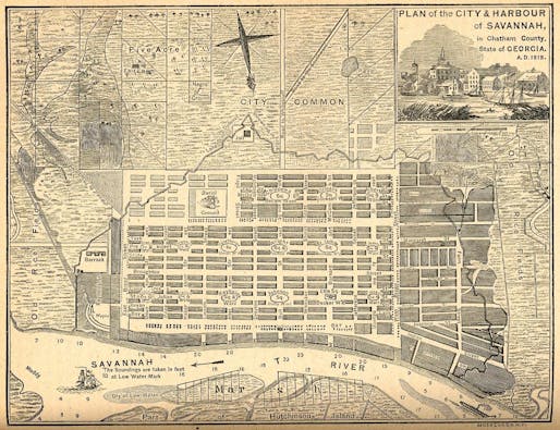  Plan of the City and Harbour of Savannah, 1818