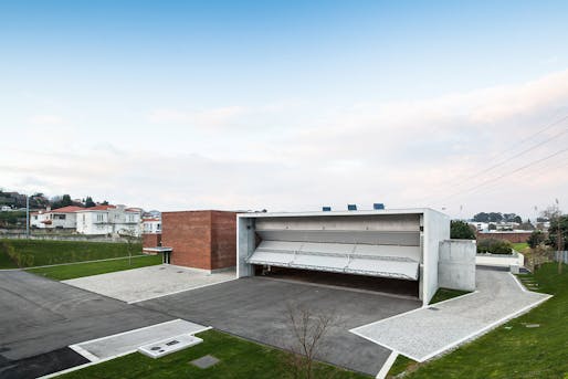 The fire station in Santo Tirso, Portugal opened on January 13, 2013 and is the first fire station designed by Pritzker Prize winner Álvaro Siza Veira. (Photo- Joao Morgado – Architecture Photography)