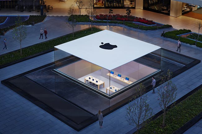 The Glass Lantern at the Apple Store in Istanbul, Turkey. Photo credit: Roy Zipstein.