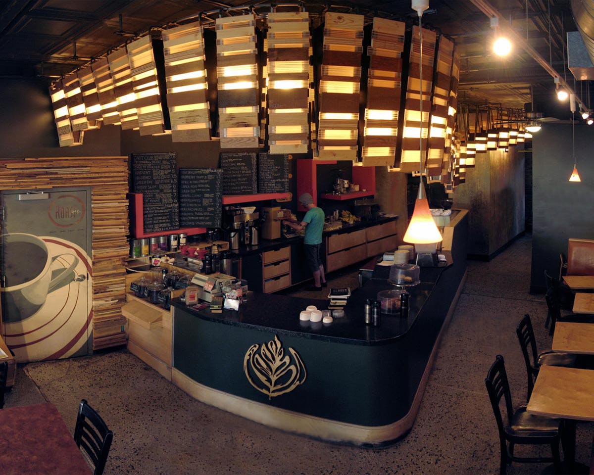 Double Overhead @ Roast Coffee Co Grit Tank Archinect
