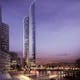 Artist's rendering of the proposed HOK designed tower.