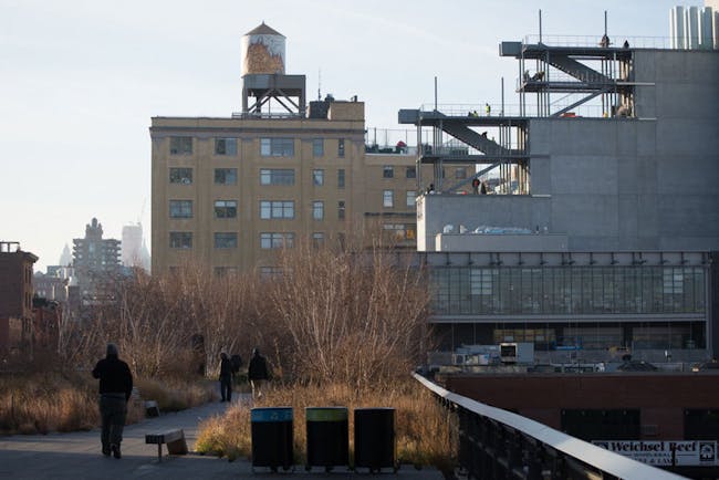 The north side of the building as seen from the High Line, December 2014. (Photo: Timothy Schenck; Image via whitney.org)