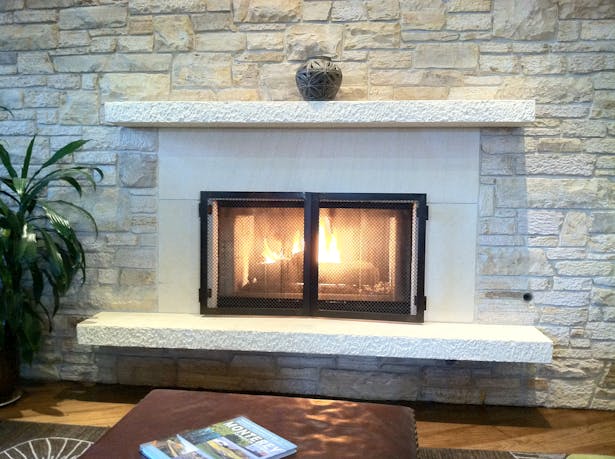 Main Lobby fireplace