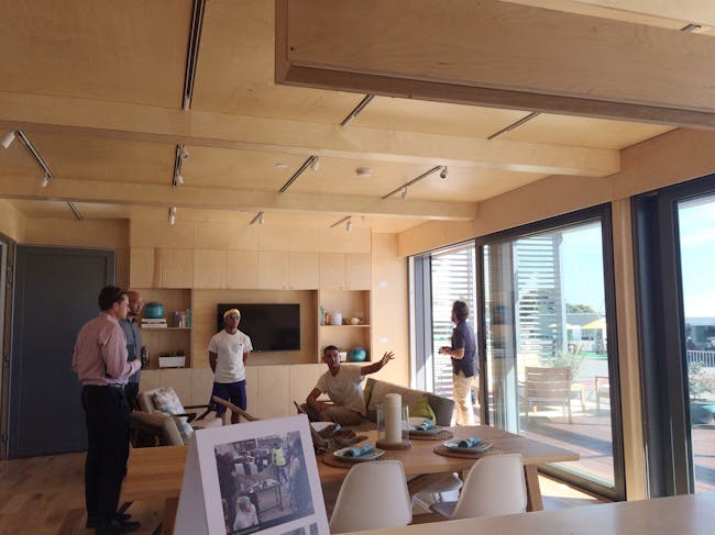 Interior of the SURE House by Stevens Institute of Technology. Photo: Justine Testado