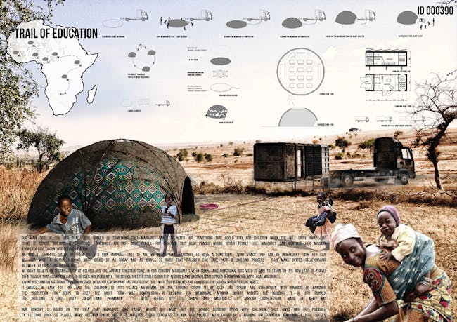 24H competition winners address educational needs in the Sub-Saharan Africa region. Pictured is the first-place proposal by Martin Herzàn, Anna Glajc of Vienna, Austria.