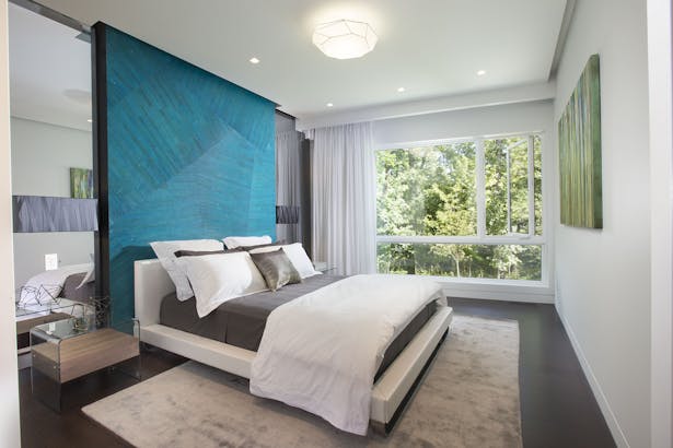 Guest Bedroom - Residential Interior Design Project in Canada by DKOR Interiors