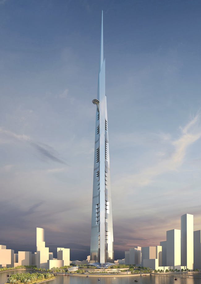 Adrian Smith + Gordon Gill Architecture rendering of the Burj 2020.