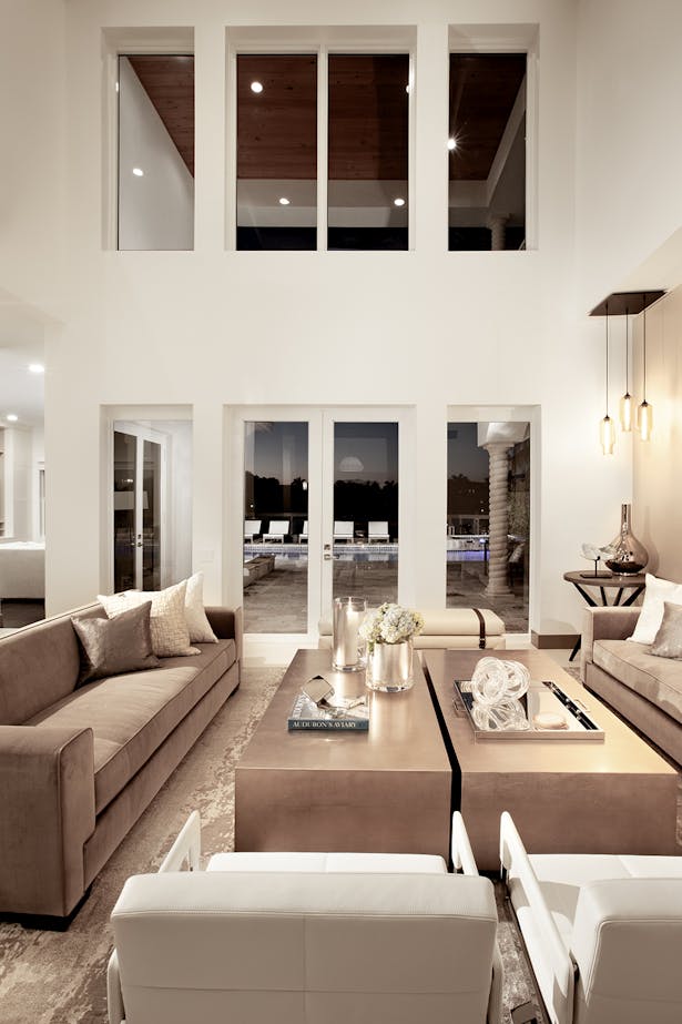 Living Room - Residential Interior Design Project in Fort Lauderdale, Florida by DKOR Interiors