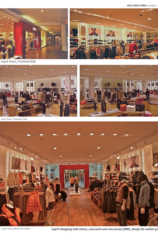 Stores in New York and New Jersey shopping malls