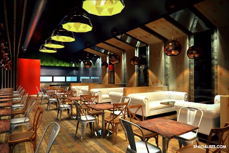 Architectural 3d, Interior 3D, restaurant 3d rendering and design. www.spacialists,com