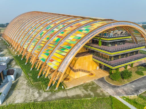 Tianfu Agricultural Expo Main Hall, Chengdu, China by StructureCraft and China Architecture Design & Research Group.