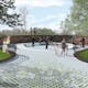 The winning design for the OC Crime Victims' Memorial in Irvine, Calif. by New York-based Zerafa Studio in collaboration with Gregory T Waugh, Architect. Image courtesy of Zerafa Studio