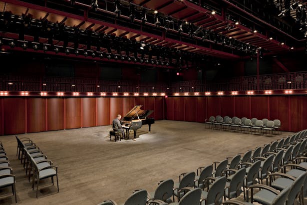 George mason university center for the arts concert hall events Hylton Performing Arts Center At George Mason University Holzman Moss Bottino Architecture Archinect