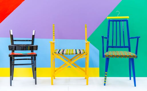 Chairs by Yinka Ilori. Image via The Design Museum