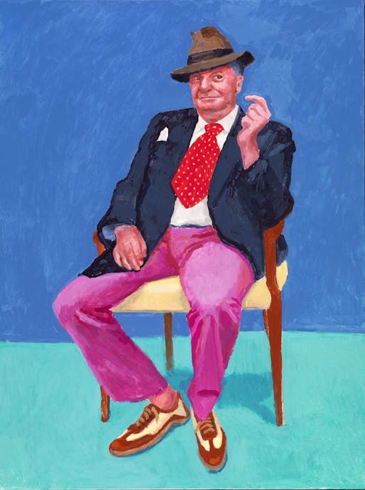 David Hockney, Barry Humphries, from 82 Portraits and 1 Still-life, 2015, collection of the artist, © David Hockney, photo by Richard Schmidt.