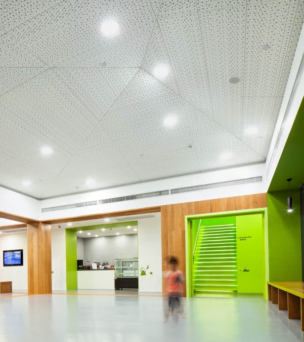 Cafe Area with Pyramid Ceiling