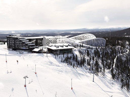 Overall view of BIG's proposed Koutalaki Ski Village (Image: BIG)