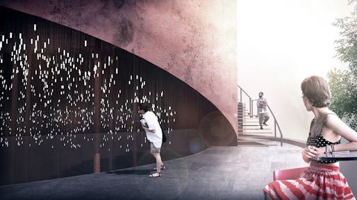 First prize entry: Resonance of Light: Proposal for Mapo Oil Reserve Base. Image courtesy of Sunggi Park and Hyemin Jang.