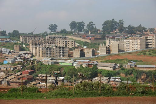The Kibera slums in Nairobi during the construction of the 'New Apartment' project by the Kenyan Ministry of Housing and United Nations Habitat. According to leading experts, a universal basic income might prove more successful at poverty reduction than older models. Image via wikimedia.org