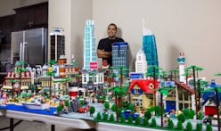 See downtown Los Angeles in Legos