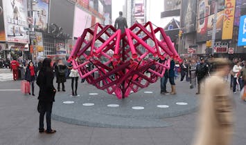 Winning sculpture of 2014 Times Square Heart Design unveiled