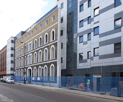 Shadow gap … UCL's New Hall housing, 465 Caledonian Road, has been declared the worst building of 2013. Photograph: Ellis Woodman/BD
