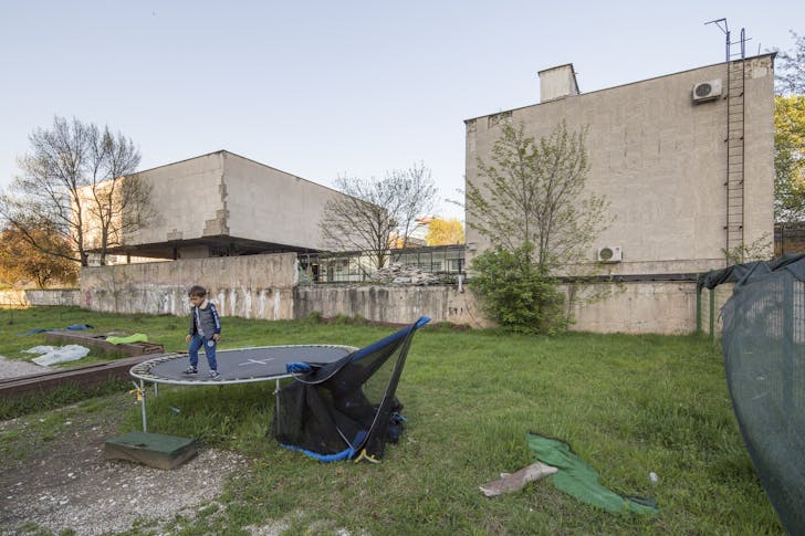  A child playing on a vacant lot next to the Historical Museum, 2016. © Daniel Schwartz/U-TT at ETH