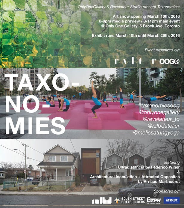 Taxonomies exhibition poster