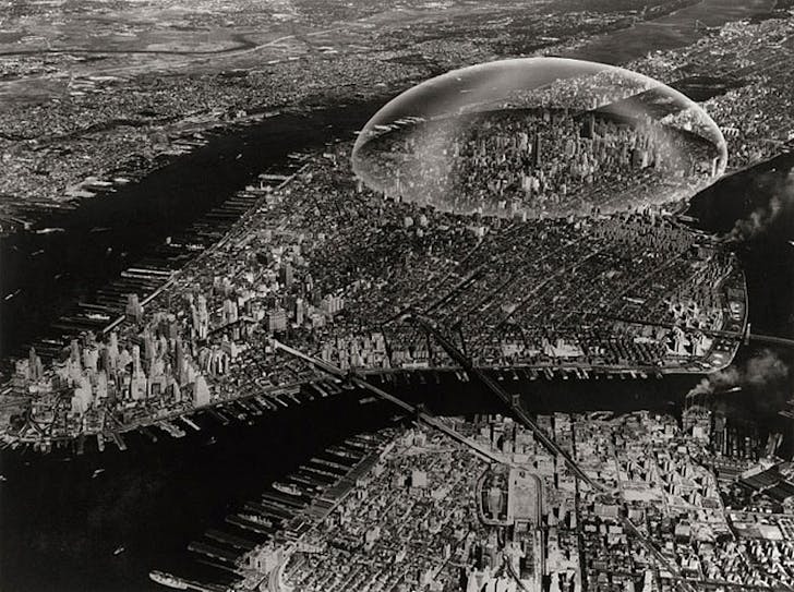 'The Dome Over Manhattan' project by Buckminster Fuller and Shoji Sadao imagined a massive architectural structure that would regulate much of Manhattan's energy. The project is invoked in the introduction to 'the Underdome Guide to Energy Reform,' as well as later in an essay, as a conceptual...