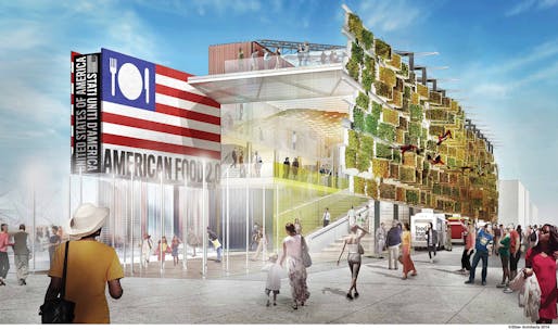 "American Food 2.0: United to Feed the Planet", designed by Biber Architects for the Milan Expo 2015. Image © Biber Architects