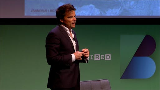 Bjarke Ingels at the WIRED Business Conference (screenshot of livestream courtesy Archinect). 