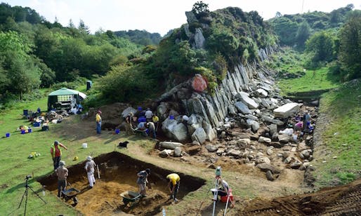 Archaeologists at one of the quarry sites in Wales. Photo: UCL via The Guardian.