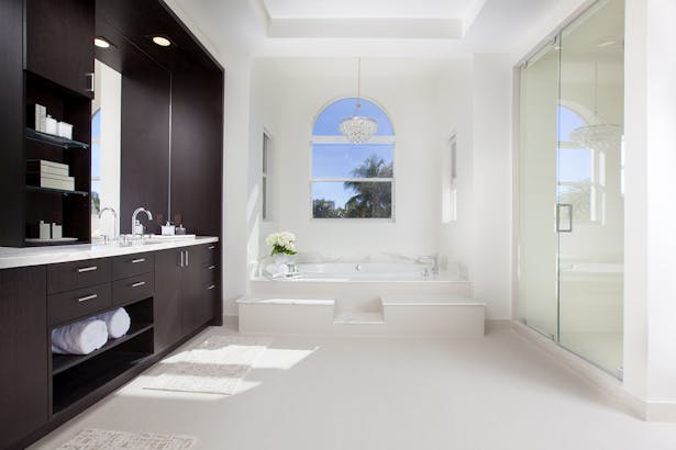 Master Bathroom - Residential Interior Design Project in Fort Lauderdale, Florida by DKOR Interiors