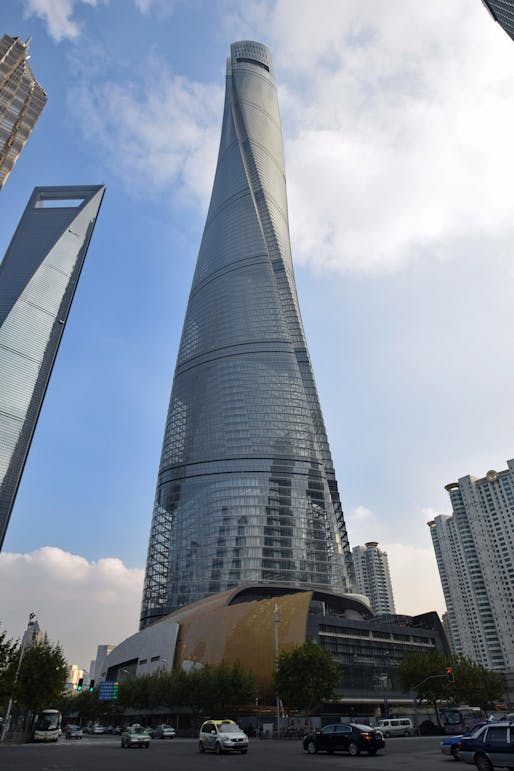 We already knew that Shanghai Tower was taaaaaall. A new commemorative signboard by the Council on Tall Buildings and Urban Habitat (CTBUH) in front of the building entrance now makes it official. (Photo © Baycrest.)