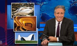 Unnecessary Muffness; Jon Stewart discusses Zaha's "f**kable buildings"