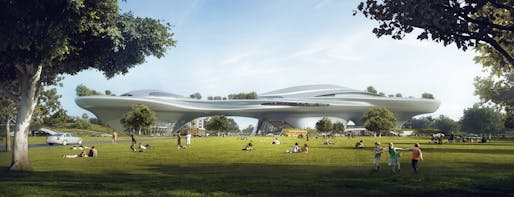 Exposition Park design by MAD. Image: Lucas Museum of Narrative Art