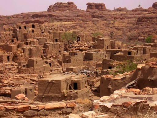 Many cities in Mali are built out of sun-dried mud, a building material that's been used for centuries. Photo credit: James Dorsey/Courtesy of Jon Sojkowski, via citylab.com 