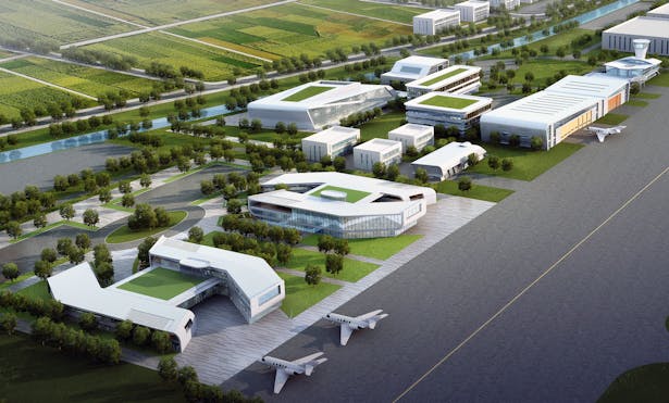 Ding Shu General Airport, Yixing Dushu, China / Cordogan Clark & Associates with Hanson