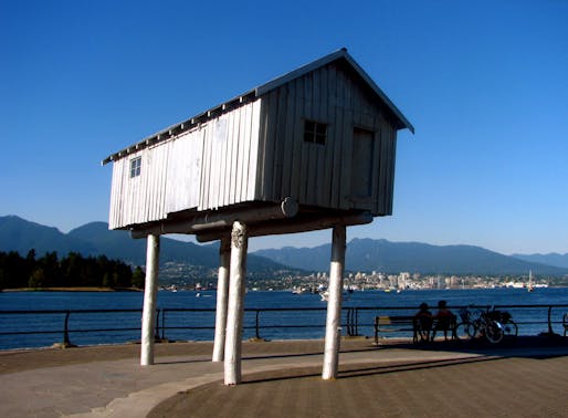 Architecture folly in Coal Harbour, BC, Canada. Image via Wikipedia.