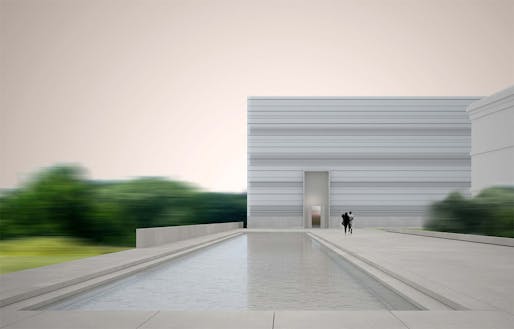Rendering of the selected design for the New Bauhaus Museum in Weimar, Germany by Heike Hanada with Benedict Tonon (Image: Heike Hanada / Benedict Tonon)