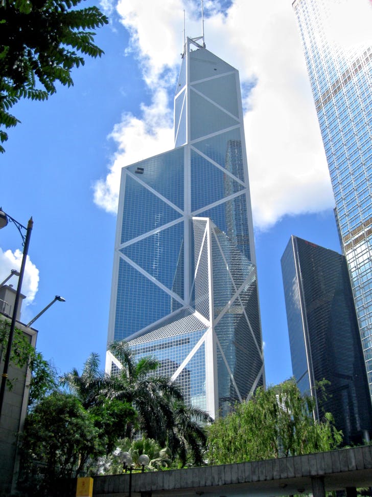 Bank of China Tower by I.M. Pei. Image: Wikipedia