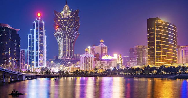 Macau's skyline (via cnbc.com)