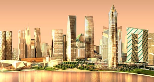 The Gujarat International Financial Tec-City (Gift City) is being touted as a model for India's 'smart' urban future, but many critics contend that such projects will exacerbate social inequity. Credit: Gujarat International Financial Tec-City