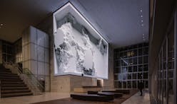 Refik Anadol's new "data sculpture" unveiled at the SOM-designed 350 Mission in San Francisco